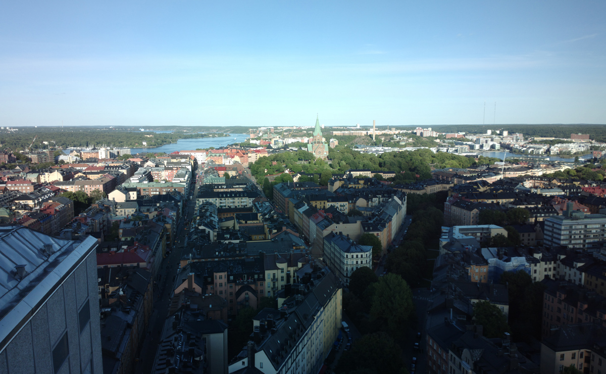 Utsikt fr�n Skrapan p� S�dermalm